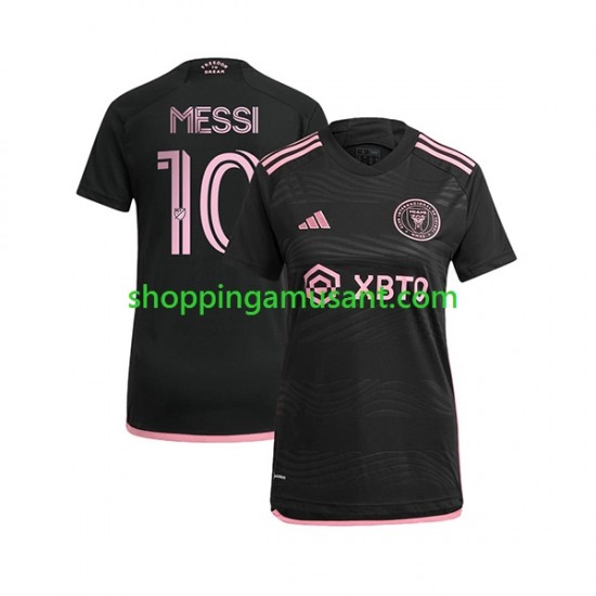 Maillot de Foot InterMiami Lionel Messi 10 Féminine Extérieur 2023 Manche Courte
