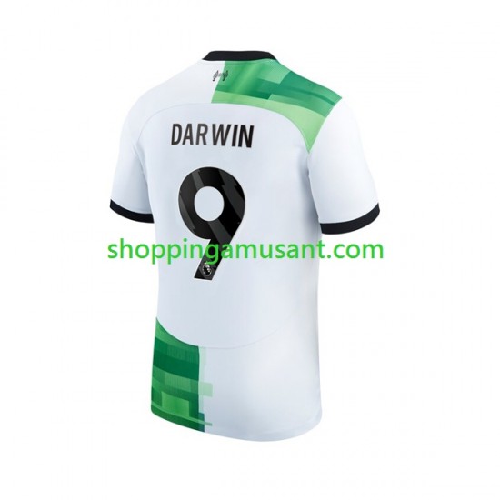 Maillot de Foot Liverpool Darwin Nunez 9 Homme Extérieur 2023-2024 Manche Courte