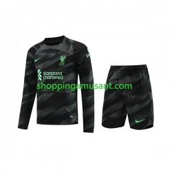Maillot de Foot Liverpool Gardien Enfant Extérieur 2023-2024 Manche Longue