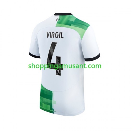 Maillot de Foot Liverpool Virgil van Dijk 4 Homme Extérieur 2023-2024 Manche Courte