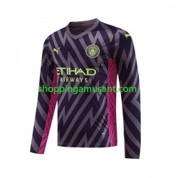 Maillot de Foot Manchester City Gardien Homme Extérieur 2023-2024 Manche Longue