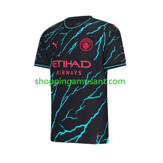 Maillot de Foot Manchester City Julian Alvarez 19 Homme Neutre 2023-2024 Manche Courte