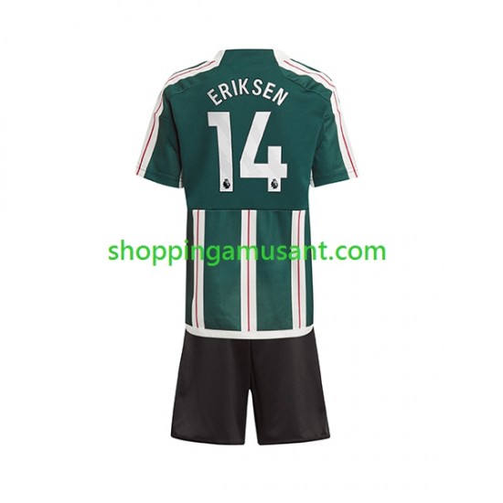 Maillot de Foot Manchester United Eriksen 14 Enfant Extérieur 2023-2024 Manche Courte
