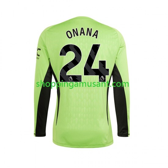 Maillot de Foot Manchester United Andre Onana 24 Gardien Homme Domicile 2023-2024 Manche Longue