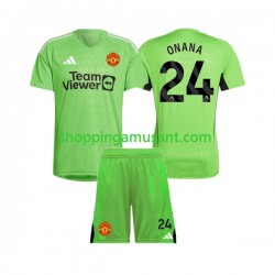 Maillot de Foot Manchester United Andre Onana 24 Gardien Enfant Domicile 2023-2024 Manche Courte