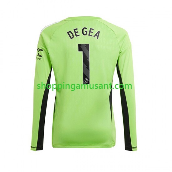 Maillot de Foot Manchester United De Gea 1 Gardien Homme Domicile 2023-2024 Manche Longue