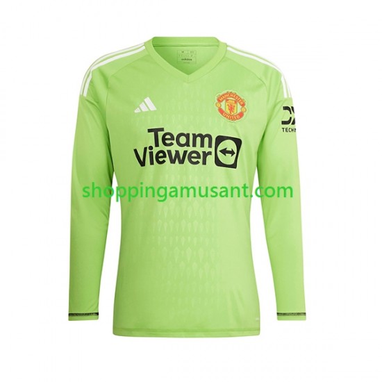 Maillot de Foot Manchester United Gardien Homme Domicile 2023-2024 Manche Longue