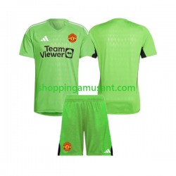 Maillot de Foot Manchester United Gardien Enfant Domicile 2023-2024 Manche Courte