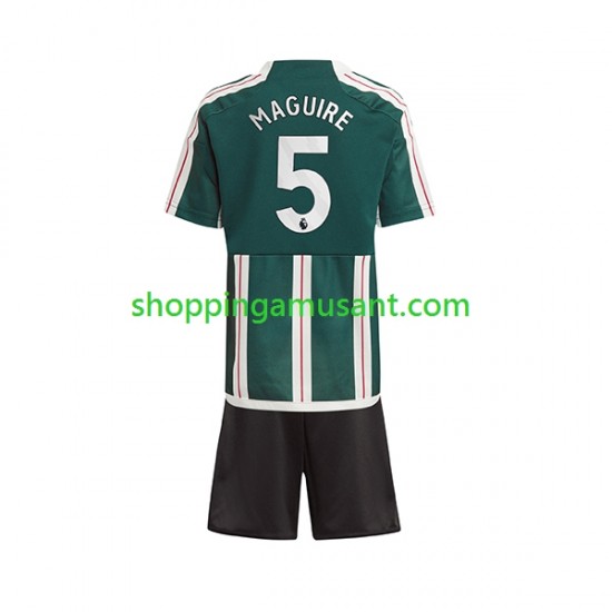 Maillot de Foot Manchester United Harry Maguire 5 Enfant Extérieur 2023-2024 Manche Courte
