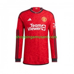 Maillot de Foot Manchester United Homme Domicile 2023-2024 Manche Longue