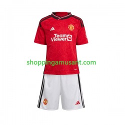 Maillot de Foot Manchester United Enfant Domicile 2023-2024 Manche Courte