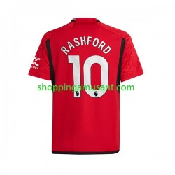 Maillot de Foot Manchester United Marcus Rashford 10 Homme Domicile 2023-2024 Manche Courte
