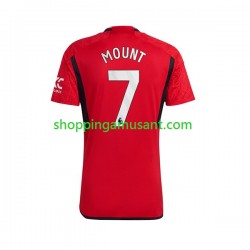 Maillot de Foot Manchester United Mount 7 Homme Domicile 2023-2024 Manche Courte