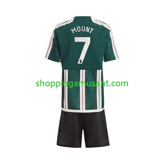 Maillot de Foot Manchester United Mount 7 Enfant Extérieur 2023-2024 Manche Courte