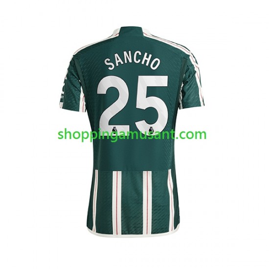 Maillot de Foot Manchester United Sancho 25 Homme Extérieur 2023-2024 Manche Courte