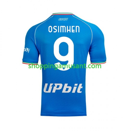 Maillot de Foot Naples OSIMHEN 9 Homme Domicile 2023-2024 Manche Courte
