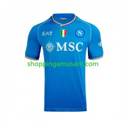 Maillot de Foot Naples OSIMHEN 9 Homme Domicile 2023-2024 Manche Courte
