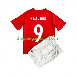 Maillot de Foot Norvège HAALAND 9 Enfant Domicile 2022 Manche Courte