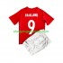 Maillot de Foot Norvège HAALAND 9 Enfant Domicile 2022 Manche Courte