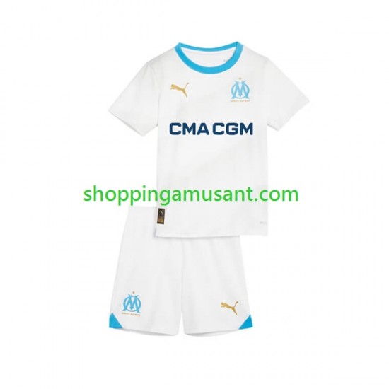Maillot de Foot Olympique de Marseille Enfant Domicile 2023-2024 Manche Courte