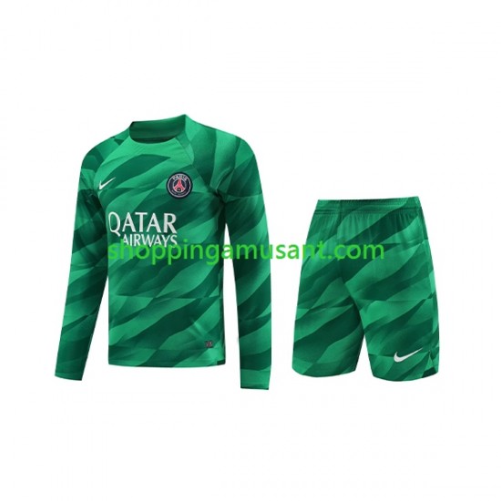 Maillot de Foot Paris Saint-Germain Gardien Enfant Domicile 2023-2024 Manche Longue