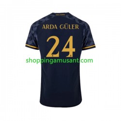 Maillot de Foot Real Madrid Arda Guler 24 Homme Extérieur 2023-2024 Manche Courte
