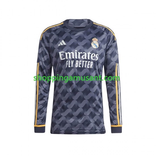 Maillot de Foot Real Madrid Homme Extérieur 2023-2024 Manche Longue