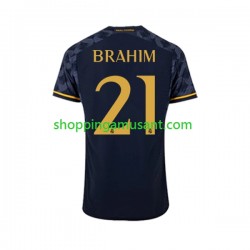 Maillot de Foot Real Madrid Brahim Diaz 21 Homme Extérieur 2023-2024 Manche Courte