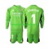 Maillot de Foot Real Madrid Thibaut Courtois 1 Gardien Enfant Domicile 2023-2024 Manche Longue