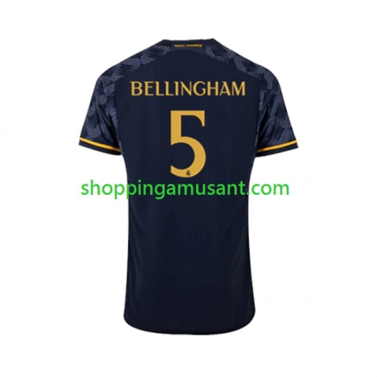 Maillot de Foot Real Madrid Jude Bellingham 5 Homme Extérieur 2023-2024 Manche Courte