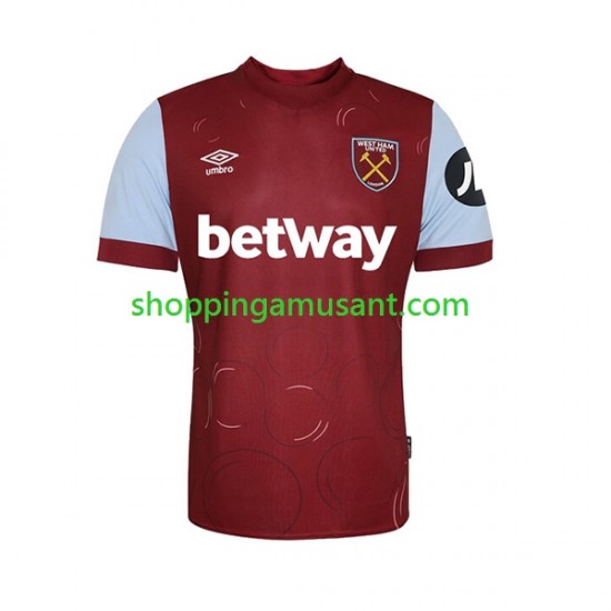 Maillot de Foot West Ham United Homme Domicile 2023-2024 Manche Courte