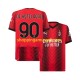 Maillot de Foot AC Milan Charles De Ketelaere 90 Homme Domicile 2023-2024 Manche Courte