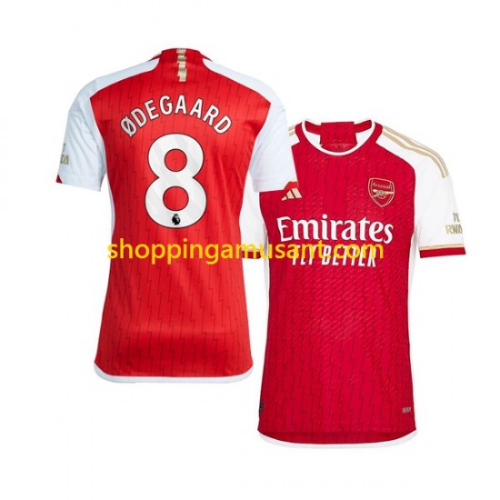 Maillot de Foot Arsenal Martin Odegaard 8 Homme Domicile 2023-2024 Manche Courte