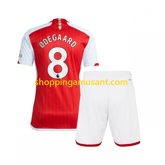 Maillot de Foot Arsenal Martin Odegaard 8 Enfant Domicile 2023-2024 Manche Courte