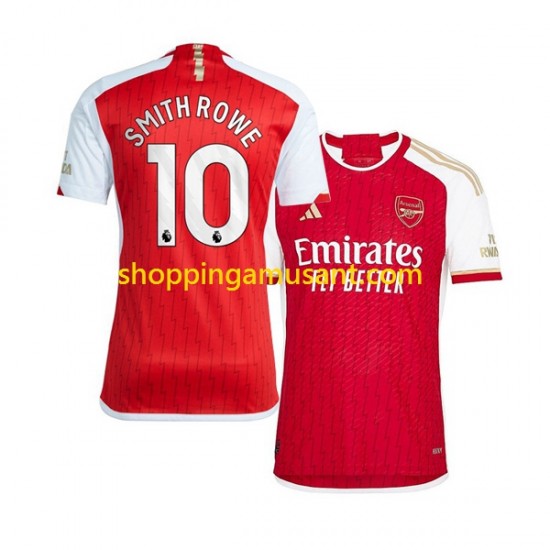 Maillot de Foot Arsenal Smith Rowe 10 Homme Domicile 2023-2024 Manche Courte