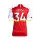 Maillot de Foot Arsenal Xhaka 34 Homme Domicile 2023-2024 Manche Courte