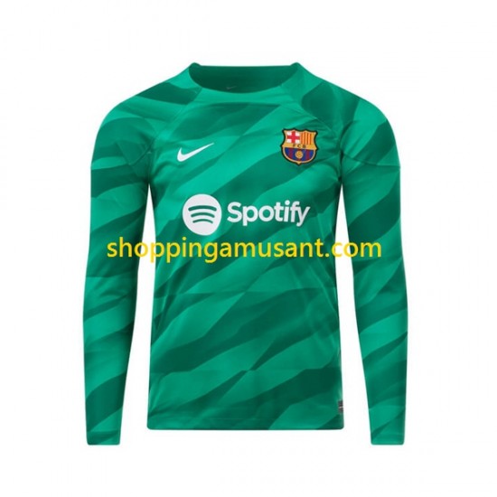 Maillot de Foot FC Barcelone Gardien Homme Domicile 2023-2024 Manche Longue