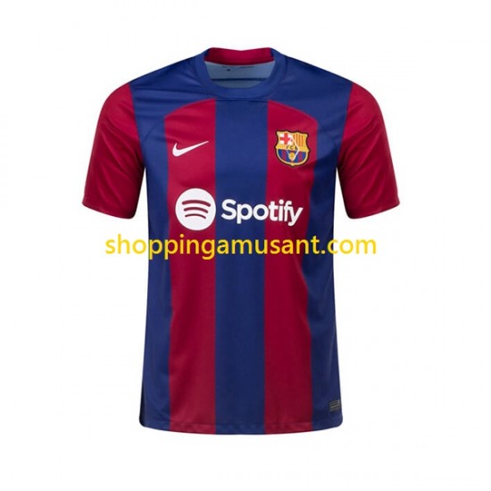 Maillot de Foot FC Barcelone Homme Domicile 2023-2024 Manche Courte