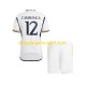 Maillot de Foot Real Madrid Camavinga 12 Enfant Domicile 2023-2024 Manche Courte