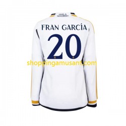 Maillot de Foot Real Madrid Fran Garcia 20 Homme Domicile 2023-2024 Manche Longue