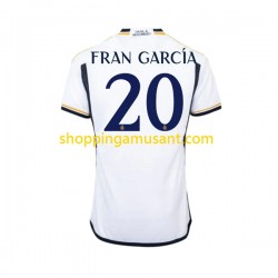 Maillot de Foot Real Madrid Fran Garcia 20 Homme Domicile 2023-2024 Manche Courte