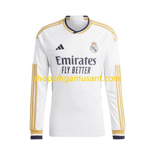 Maillot de Foot Real Madrid Homme Domicile 2023-2024 Manche Longue