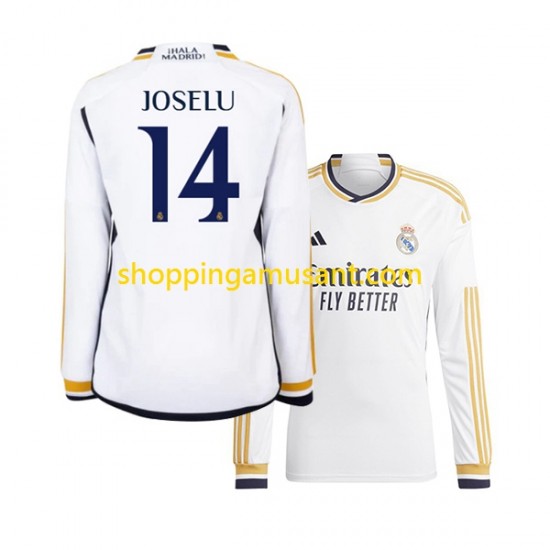 Maillot de Foot Real Madrid JOSELU 14 Homme Domicile 2023-2024 Manche Longue
