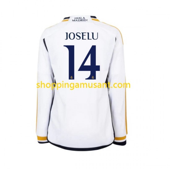 Maillot de Foot Real Madrid JOSELU 14 Homme Domicile 2023-2024 Manche Longue