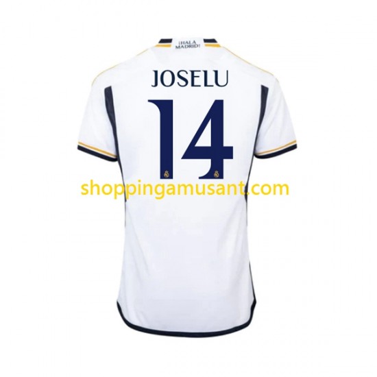 Maillot de Foot Real Madrid JOSELU 14 Homme Domicile 2023-2024 Manche Courte