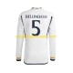 Maillot de Foot Real Madrid Jude Bellingham 5 Homme Domicile 2023-2024 Manche Longue