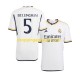 Maillot de Foot Real Madrid Jude Bellingham 5 Homme Domicile 2023-2024 Manche Courte