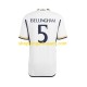 Maillot de Foot Real Madrid Jude Bellingham 5 Homme Domicile 2023-2024 Manche Courte