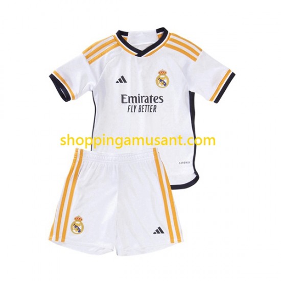 Maillot de Foot Real Madrid Enfant Domicile 2023-2024 Manche Courte