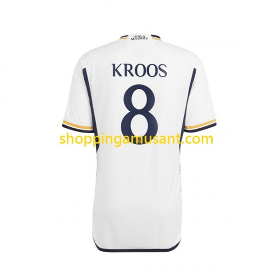 Maillot de Foot Real Madrid Kroos 8 Homme Domicile 2023-2024 Manche Courte